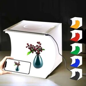 Photo Box Studio Photography LED Backdrop Cube Box Kit